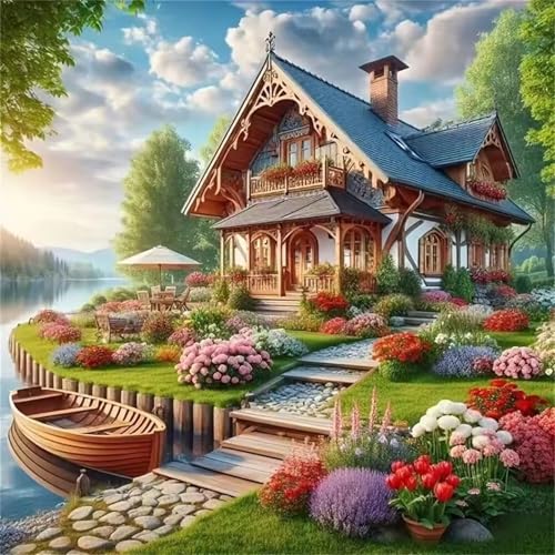 Puzzle 1000 Teile Villa Garten Boot,Puzzles für Erwachsene 1000 Teile EIN Herausforderndes Geschicklichkeitsspiel,DIY Puzzlespiele für Die Ganze Familie,Männer Frauen für Geschenk Puzzle 1000 Teile Villa Garten Boot,Puzzles für Erwachsene 1000 Teile EIN Herausforderndes Geschicklichkeitsspiel,DIY Puzzlespiele für Die Ganze Familie,Männer Frauen für Geschenk von Zuooyi