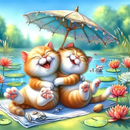 Puzzle 120 Teile Erwachsene 45x45cm Glücklicher Katzenteich,Jigsaw Puzzle Erwachsene 120 Teile Lernspiel Herausforderung Spielzeug,High Difficulty Impossible Puzzles für Home Dekoration Puzzle 120 Teile Erwachsene 45x45cm Glücklicher Katzenteich,Jigsaw Puzzle Erwachsene 120 Teile Lernspiel Herausforderung Spielzeug,High Difficulty Impossible Puzzles für Home Dekoration von Zuooyi