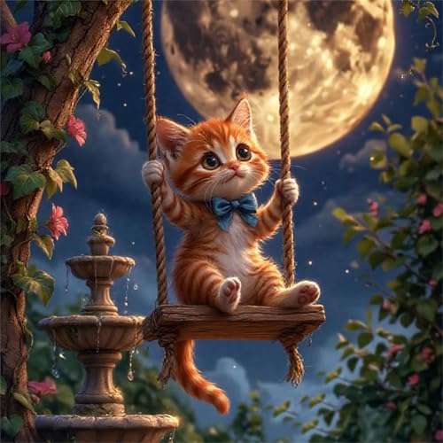 Puzzle 200 Teile Katze Mondschaukel,Puzzles für Erwachsene 200 Teile EIN Herausforderndes Geschicklichkeitsspiel,DIY Puzzlespiele für Die Ganze Familie,Männer Frauen für Geschenk Puzzle 200 Teile Katze Mondschaukel,Puzzles für Erwachsene 200 Teile EIN Herausforderndes Geschicklichkeitsspiel,DIY Puzzlespiele für Die Ganze Familie,Männer Frauen für Geschenk von Zuooyi