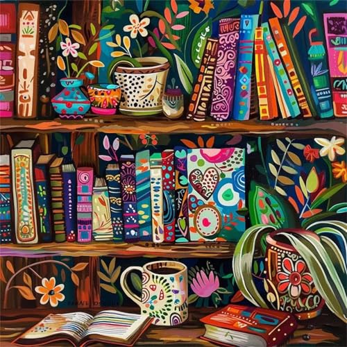 Puzzle 300 Teile für Erwachsene Bücherregal-Schreibtisch aus Holz,35x35cm Klassisches Puzzles Lernspiel für Erwachsene,Bunte Kunstwerk Puzzle,Wunderschönes Dekoration Puzzles Geschenke Puzzle 300 Teile für Erwachsene Bücherregal-Schreibtisch aus Holz,35x35cm Klassisches Puzzles Lernspiel für Erwachsene,Bunte Kunstwerk Puzzle,Wunderschönes Dekoration Puzzles Geschenke von Zuooyi