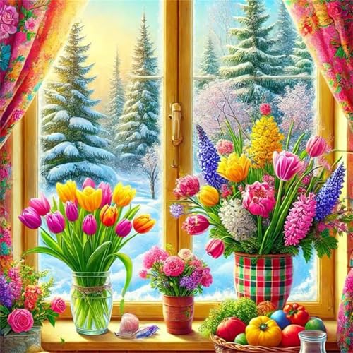 Puzzle 300 Teile für Erwachsene Bunte Tulpen Winter,35x35cm Klassisches Puzzles Lernspiel für Erwachsene,Bunte Kunstwerk Puzzle,Wunderschönes Dekoration Puzzles Geschenke Puzzle 300 Teile für Erwachsene Bunte Tulpen Winter,35x35cm Klassisches Puzzles Lernspiel für Erwachsene,Bunte Kunstwerk Puzzle,Wunderschönes Dekoration Puzzles Geschenke von Zuooyi