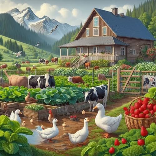 Puzzle 300 Teile für Erwachsene Gemüsegarten Kuh,35x35cm Klassisches Puzzles Lernspiel für Erwachsene,Bunte Kunstwerk Puzzle,Wunderschönes Dekoration Puzzles Geschenke Puzzle 300 Teile für Erwachsene Gemüsegarten Kuh,35x35cm Klassisches Puzzles Lernspiel für Erwachsene,Bunte Kunstwerk Puzzle,Wunderschönes Dekoration Puzzles Geschenke von Zuooyi