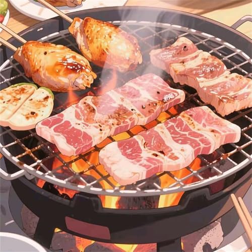 Puzzle 300 Teile für Erwachsene Grill Herd Essen,35x35cm Klassisches Puzzles Lernspiel für Erwachsene,Bunte Kunstwerk Puzzle,Wunderschönes Dekoration Puzzles Geschenke Puzzle 300 Teile für Erwachsene Grill Herd Essen,35x35cm Klassisches Puzzles Lernspiel für Erwachsene,Bunte Kunstwerk Puzzle,Wunderschönes Dekoration Puzzles Geschenke von Zuooyi