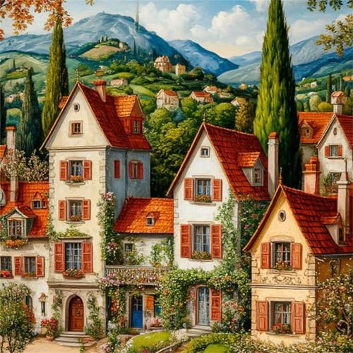 Puzzle 300 Teile für Erwachsene Kleine Stadthäuser,35x35cm Klassisches Puzzles Lernspiel für Erwachsene,Bunte Kunstwerk Puzzle,Wunderschönes Dekoration Puzzles Geschenke Puzzle 300 Teile für Erwachsene Kleine Stadthäuser,35x35cm Klassisches Puzzles Lernspiel für Erwachsene,Bunte Kunstwerk Puzzle,Wunderschönes Dekoration Puzzles Geschenke von Zuooyi