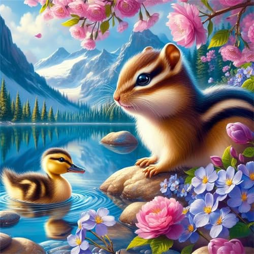 Puzzle 300 Teile für Erwachsene See-Eichhörnchen-Ente,35x35cm Klassisches Puzzles Lernspiel für Erwachsene,Bunte Kunstwerk Puzzle,Wunderschönes Dekoration Puzzles Geschenke Puzzle 300 Teile für Erwachsene See-Eichhörnchen-Ente,35x35cm Klassisches Puzzles Lernspiel für Erwachsene,Bunte Kunstwerk Puzzle,Wunderschönes Dekoration Puzzles Geschenke von Zuooyi