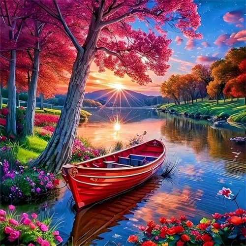 Puzzle 300 Teile für Erwachsene Teich Baum Boot,35x35cm Klassisches Puzzles Lernspiel für Erwachsene,Bunte Kunstwerk Puzzle,Wunderschönes Dekoration Puzzles Geschenke Puzzle 300 Teile für Erwachsene Teich Baum Boot,35x35cm Klassisches Puzzles Lernspiel für Erwachsene,Bunte Kunstwerk Puzzle,Wunderschönes Dekoration Puzzles Geschenke von Zuooyi