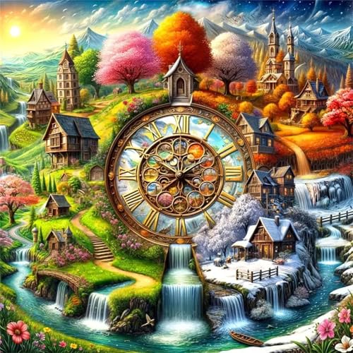 Puzzle 300 Teile für Erwachsene Vier-Jahreszeiten-Landschaft,35x35cm Klassisches Puzzles Lernspiel für Erwachsene,Bunte Kunstwerk Puzzle,Wunderschönes Dekoration Puzzles Geschenke Puzzle 300 Teile für Erwachsene Vier-Jahreszeiten-Landschaft,35x35cm Klassisches Puzzles Lernspiel für Erwachsene,Bunte Kunstwerk Puzzle,Wunderschönes Dekoration Puzzles Geschenke von Zuooyi