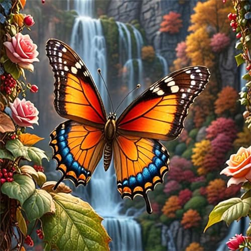 Puzzle 300 Teile für Erwachsene Wasserfall Blume Schmetterling,35x35cm Klassisches Puzzles Lernspiel für Erwachsene,Bunte Kunstwerk Puzzle,Wunderschönes Dekoration Puzzles Geschenke Puzzle 300 Teile für Erwachsene Wasserfall Blume Schmetterling,35x35cm Klassisches Puzzles Lernspiel für Erwachsene,Bunte Kunstwerk Puzzle,Wunderschönes Dekoration Puzzles Geschenke von Zuooyi