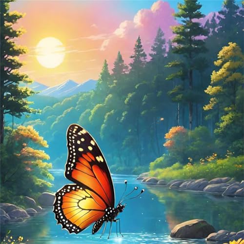 Puzzle 300 Teile für Erwachsene Woods Schmetterlingsbach,35x35cm Klassisches Puzzles Lernspiel für Erwachsene,Bunte Kunstwerk Puzzle,Wunderschönes Dekoration Puzzles Geschenke Puzzle 300 Teile für Erwachsene Woods Schmetterlingsbach,35x35cm Klassisches Puzzles Lernspiel für Erwachsene,Bunte Kunstwerk Puzzle,Wunderschönes Dekoration Puzzles Geschenke von Zuooyi