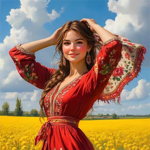 Puzzle 35 Teile Erwachsene 28x28cm Rotes Kleid Schönheit,Jigsaw Puzzle Erwachsene 35 Teile Lernspiel Herausforderung Spielzeug,High Difficulty Impossible Puzzles für Home Dekoration Puzzle 35 Teile Erwachsene 28x28cm Rotes Kleid Schönheit,Jigsaw Puzzle Erwachsene 35 Teile Lernspiel Herausforderung Spielzeug,High Difficulty Impossible Puzzles für Home Dekoration von Zuooyi