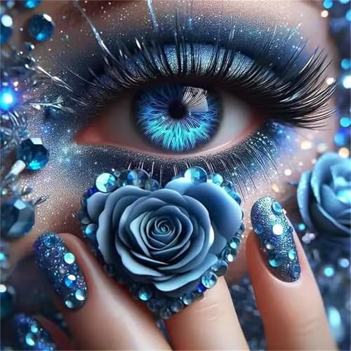 Puzzle 500 Teile Erwachsene 45x45cm Blaue Rosenaugen,Jigsaw Puzzle Erwachsene 500 Teile Lernspiel Herausforderung Spielzeug,High Difficulty Impossible Puzzles für Home Dekoration Puzzle 500 Teile Erwachsene 45x45cm Blaue Rosenaugen,Jigsaw Puzzle Erwachsene 500 Teile Lernspiel Herausforderung Spielzeug,High Difficulty Impossible Puzzles für Home Dekoration von Zuooyi