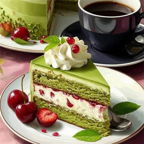 Puzzle 500 Teile Erwachsene 45x45cm Grüner Kuchen Kaffee,Jigsaw Puzzle Erwachsene 500 Teile Lernspiel Herausforderung Spielzeug,High Difficulty Impossible Puzzles für Home Dekoration Puzzle 500 Teile Erwachsene 45x45cm Grüner Kuchen Kaffee,Jigsaw Puzzle Erwachsene 500 Teile Lernspiel Herausforderung Spielzeug,High Difficulty Impossible Puzzles für Home Dekoration von Zuooyi