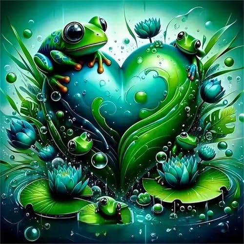 Puzzle 500 Teile Erwachsene 45x45cm Grünes Froschherz,Jigsaw Puzzle Erwachsene 500 Teile Lernspiel Herausforderung Spielzeug,High Difficulty Impossible Puzzles für Home Dekoration Puzzle 500 Teile Erwachsene 45x45cm Grünes Froschherz,Jigsaw Puzzle Erwachsene 500 Teile Lernspiel Herausforderung Spielzeug,High Difficulty Impossible Puzzles für Home Dekoration von Zuooyi