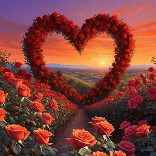 Puzzle 500 Teile Erwachsene 45x45cm Herzförmige Rose,Jigsaw Puzzle Erwachsene 500 Teile Lernspiel Herausforderung Spielzeug,High Difficulty Impossible Puzzles für Home Dekoration Puzzle 500 Teile Erwachsene 45x45cm Herzförmige Rose,Jigsaw Puzzle Erwachsene 500 Teile Lernspiel Herausforderung Spielzeug,High Difficulty Impossible Puzzles für Home Dekoration von Zuooyi