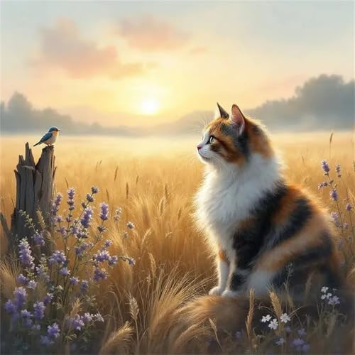 Puzzle 500 Teile Erwachsene 45x45cm Katze Vögel Weizen,Jigsaw Puzzle Erwachsene 500 Teile Lernspiel Herausforderung Spielzeug,High Difficulty Impossible Puzzles für Home Dekoration Puzzle 500 Teile Erwachsene 45x45cm Katze Vögel Weizen,Jigsaw Puzzle Erwachsene 500 Teile Lernspiel Herausforderung Spielzeug,High Difficulty Impossible Puzzles für Home Dekoration von Zuooyi