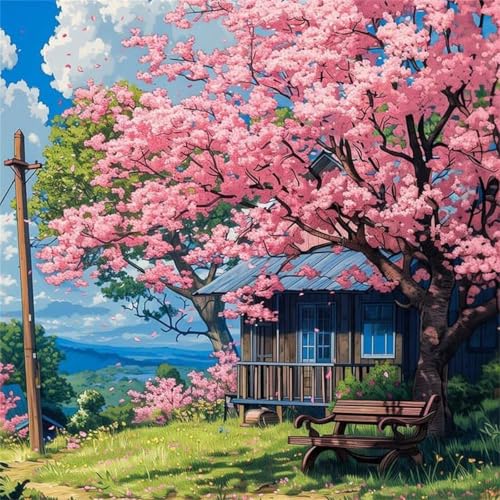 Puzzle 500 Teile Erwachsene 45x45cm Rosa Baumblumen,Jigsaw Puzzle Erwachsene 500 Teile Lernspiel Herausforderung Spielzeug,High Difficulty Impossible Puzzles für Home Dekoration Puzzle 500 Teile Erwachsene 45x45cm Rosa Baumblumen,Jigsaw Puzzle Erwachsene 500 Teile Lernspiel Herausforderung Spielzeug,High Difficulty Impossible Puzzles für Home Dekoration von Zuooyi