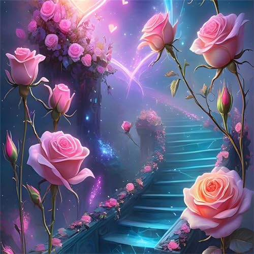 Puzzle 500 Teile Erwachsene 45x45cm Rosen-Treppe,Jigsaw Puzzle Erwachsene 500 Teile Lernspiel Herausforderung Spielzeug,High Difficulty Impossible Puzzles für Home Dekoration Puzzle 500 Teile Erwachsene 45x45cm Rosen-Treppe,Jigsaw Puzzle Erwachsene 500 Teile Lernspiel Herausforderung Spielzeug,High Difficulty Impossible Puzzles für Home Dekoration von Zuooyi
