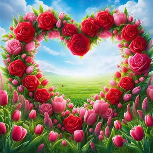 Puzzle 500 Teile Erwachsene 45x45cm Tulpen-Rosenwiese,Jigsaw Puzzle Erwachsene 500 Teile Lernspiel Herausforderung Spielzeug,High Difficulty Impossible Puzzles für Home Dekoration Puzzle 500 Teile Erwachsene 45x45cm Tulpen-Rosenwiese,Jigsaw Puzzle Erwachsene 500 Teile Lernspiel Herausforderung Spielzeug,High Difficulty Impossible Puzzles für Home Dekoration von Zuooyi