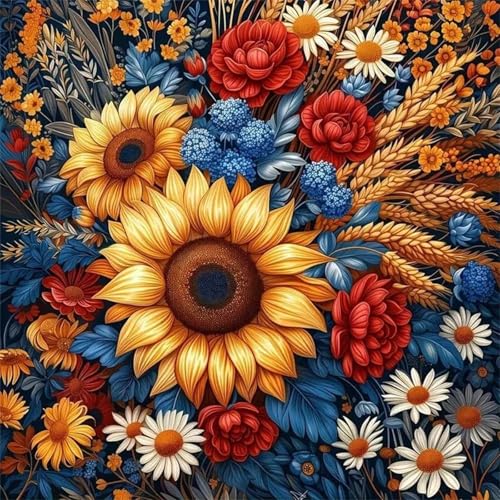 Puzzle 500 Teile Erwachsene 45x45cm Weizen Rose Sonnenblume,Jigsaw Puzzle Erwachsene 500 Teile Lernspiel Herausforderung Spielzeug,High Difficulty Impossible Puzzles für Home Dekoration Puzzle 500 Teile Erwachsene 45x45cm Weizen Rose Sonnenblume,Jigsaw Puzzle Erwachsene 500 Teile Lernspiel Herausforderung Spielzeug,High Difficulty Impossible Puzzles für Home Dekoration von Zuooyi