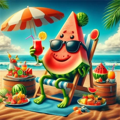 Puzzle 60 Teile Cartoon Wassermelonen-Strand,Puzzles für Erwachsene 60 Teile EIN Herausforderndes Geschicklichkeitsspiel,DIY Puzzlespiele für Die Ganze Familie,Männer Frauen für Geschenk Puzzle 60 Teile Cartoon Wassermelonen-Strand,Puzzles für Erwachsene 60 Teile EIN Herausforderndes Geschicklichkeitsspiel,DIY Puzzlespiele für Die Ganze Familie,Männer Frauen für Geschenk von Zuooyi