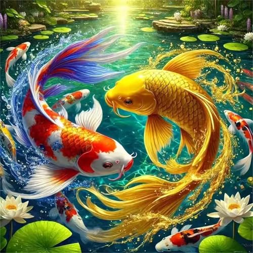 Puzzle 60 Teile Golden Pond Koi,Puzzles für Erwachsene 60 Teile EIN Herausforderndes Geschicklichkeitsspiel,DIY Puzzlespiele für Die Ganze Familie,Männer Frauen für Geschenk Puzzle 60 Teile Golden Pond Koi,Puzzles für Erwachsene 60 Teile EIN Herausforderndes Geschicklichkeitsspiel,DIY Puzzlespiele für Die Ganze Familie,Männer Frauen für Geschenk von Zuooyi