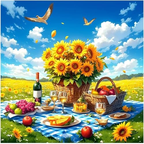 Puzzle 90 Teile für Erwachsene Frühlings-Picknick-Rasen,30x30cm Klassisches Puzzles Lernspiel für Erwachsene,Bunte Kunstwerk Puzzle,Wunderschönes Dekoration Puzzles Geschenke Puzzle 90 Teile für Erwachsene Frühlings-Picknick-Rasen,30x30cm Klassisches Puzzles Lernspiel für Erwachsene,Bunte Kunstwerk Puzzle,Wunderschönes Dekoration Puzzles Geschenke von Zuooyi