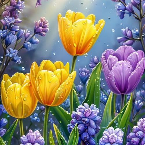 Puzzle 90 Teile für Erwachsene Regentropfen Tulpen,30x30cm Klassisches Puzzles Lernspiel für Erwachsene,Bunte Kunstwerk Puzzle,Wunderschönes Dekoration Puzzles Geschenke Puzzle 90 Teile für Erwachsene Regentropfen Tulpen,30x30cm Klassisches Puzzles Lernspiel für Erwachsene,Bunte Kunstwerk Puzzle,Wunderschönes Dekoration Puzzles Geschenke von Zuooyi