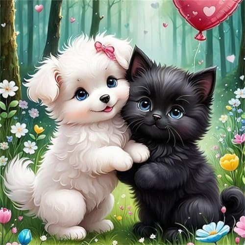 Puzzle 90 Teile für Erwachsene Schwarze Katze Hund Baum,30x30cm Klassisches Puzzles Lernspiel für Erwachsene,Bunte Kunstwerk Puzzle,Wunderschönes Dekoration Puzzles Geschenke Puzzle 90 Teile für Erwachsene Schwarze Katze Hund Baum,30x30cm Klassisches Puzzles Lernspiel für Erwachsene,Bunte Kunstwerk Puzzle,Wunderschönes Dekoration Puzzles Geschenke von Zuooyi