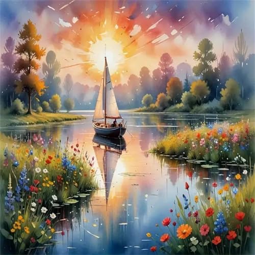 Puzzle 90 Teile für Erwachsene Sunset Boat See,30x30cm Klassisches Puzzles Lernspiel für Erwachsene,Bunte Kunstwerk Puzzle,Wunderschönes Dekoration Puzzles Geschenke Puzzle 90 Teile für Erwachsene Sunset Boat See,30x30cm Klassisches Puzzles Lernspiel für Erwachsene,Bunte Kunstwerk Puzzle,Wunderschönes Dekoration Puzzles Geschenke von Zuooyi