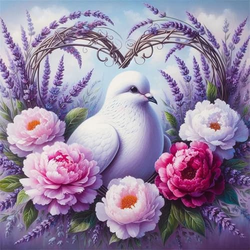 Puzzle 90 Teile für Erwachsene Tier Taube Pfingstrose,30x30cm Klassisches Puzzles Lernspiel für Erwachsene,Bunte Kunstwerk Puzzle,Wunderschönes Dekoration Puzzles Geschenke Puzzle 90 Teile für Erwachsene Tier Taube Pfingstrose,30x30cm Klassisches Puzzles Lernspiel für Erwachsene,Bunte Kunstwerk Puzzle,Wunderschönes Dekoration Puzzles Geschenke von Zuooyi