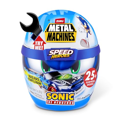 Metal Machines Sonic The Hedgehog Speed Heroes von ZURU, über 25 Überraschungen, baue und fahre Dein eigenes Rennfahrzeug. von Zuru Metal Machines