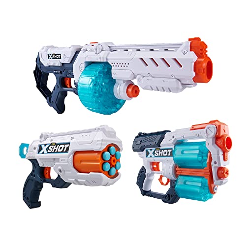 X-Shot Excel Turbo Combo Pack mit Turbo Fire & Xcess & Reflex 6 Schaumstoffdart-Blastern (96 Darts) von Zuru