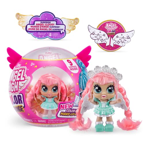 ITTY BITTY PRETTYS ZURU Angel High Glow Goals Serie 2 Kapselpuppe mit 10 Überraschungszubehör, Blüte von ITTY BITTY PRETTYS