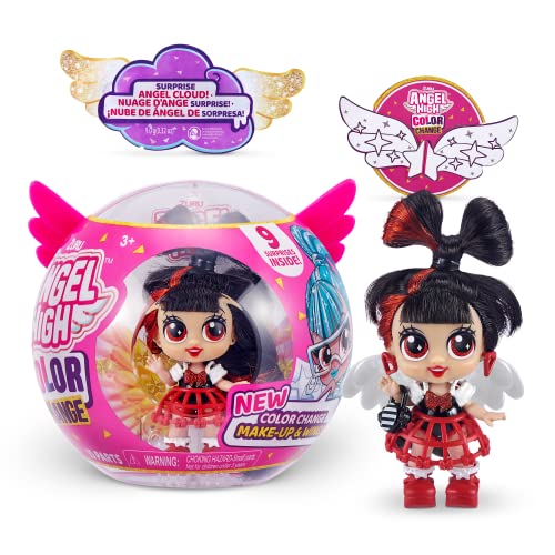 ITTY BITTY PRETTYS ZURU Angel High Glow Goals Serie 2 Kapselpuppe mit 10 Überraschungszubehör, Trixee von ITTY BITTY PRETTYS