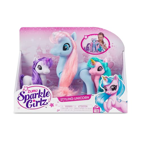 ZURU Sparkle Girlz Unicorn 3er Set mit bunten, wunderschönen Einhörnern, Mehrfarbig, 100373 von Zuru