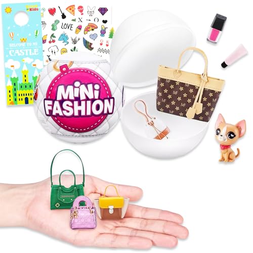 ZURU 5 Surprise Mini Brands Fashion Mystery Set - Serie 1 Surprise Mini Fashion Toys Mystery Bundle mit Tattoos, mehr | Mini Marken Fashion Series von Zuru