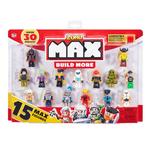 MAX Build More Mini-Figurenset (15 Figuren) - kompatibel mit anderen großen Marken von Max Build More