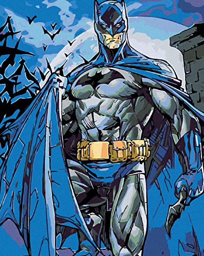 Zuty 1141192, Malen nach Zahlen-Batman 80x100 cm ohne Keilrahmen von Zuty