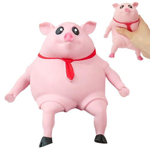 Stress Schwein,Zuzer Anti Stress Schwein Stress Spielzeug Quetschspielzeug für Kinder,Stressschwein Piggy Squeeze Toy Antistress Spielzeug für Kinder Erwachsener von Zuzer