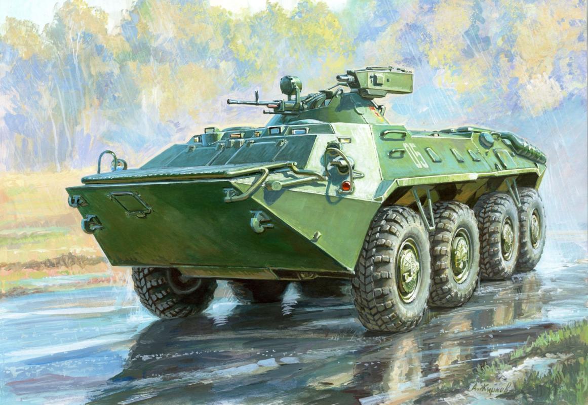 BTR-70 mit MA-7 Geschützturm von Zvezda