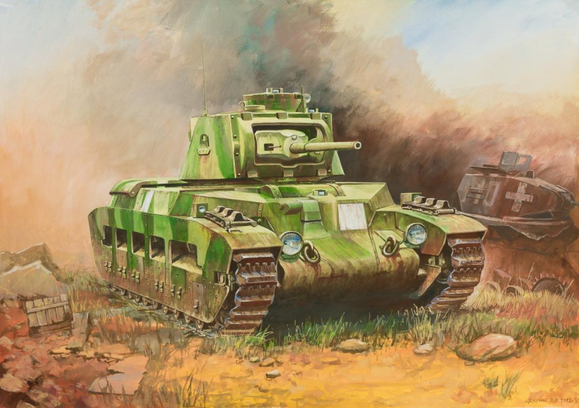 Britischer Panzer Matilda Mk-1 von Zvezda