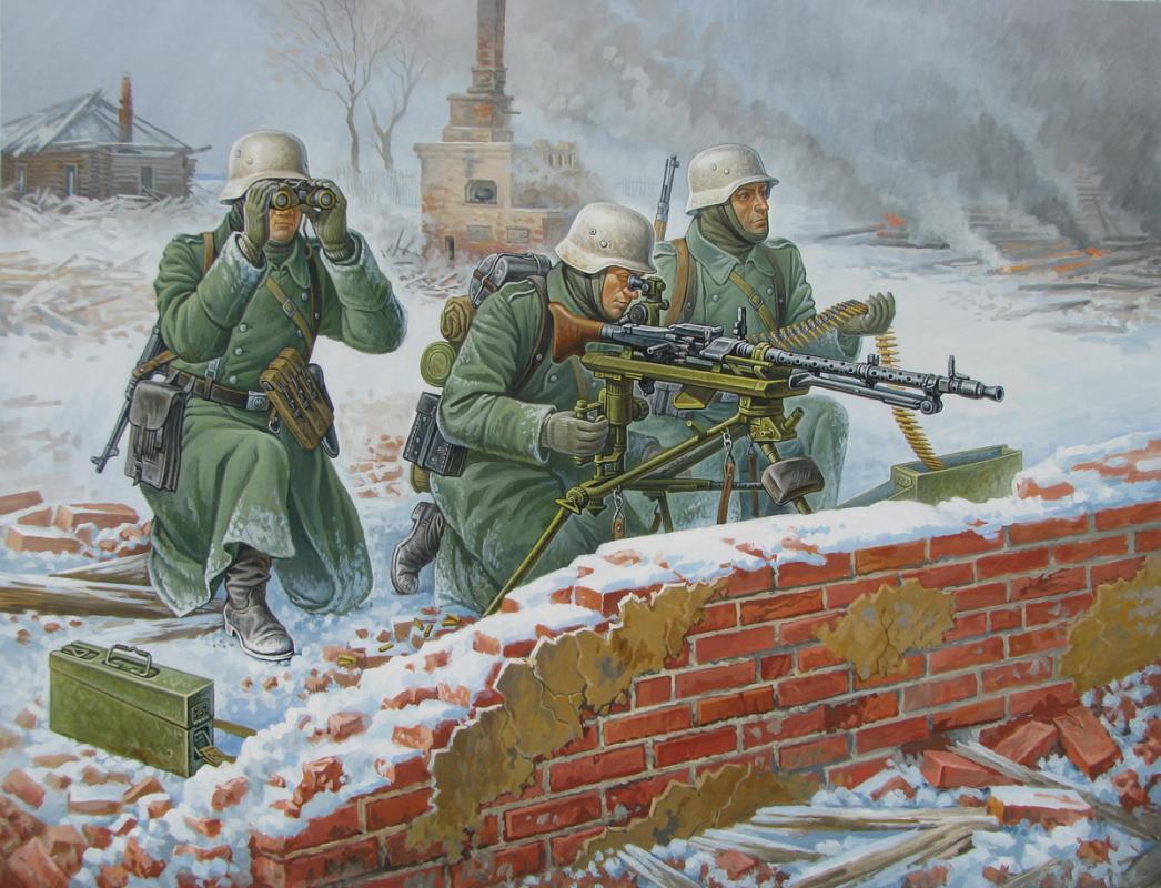 Deut.Maschinengewehr, Crew (Winter) von Zvezda