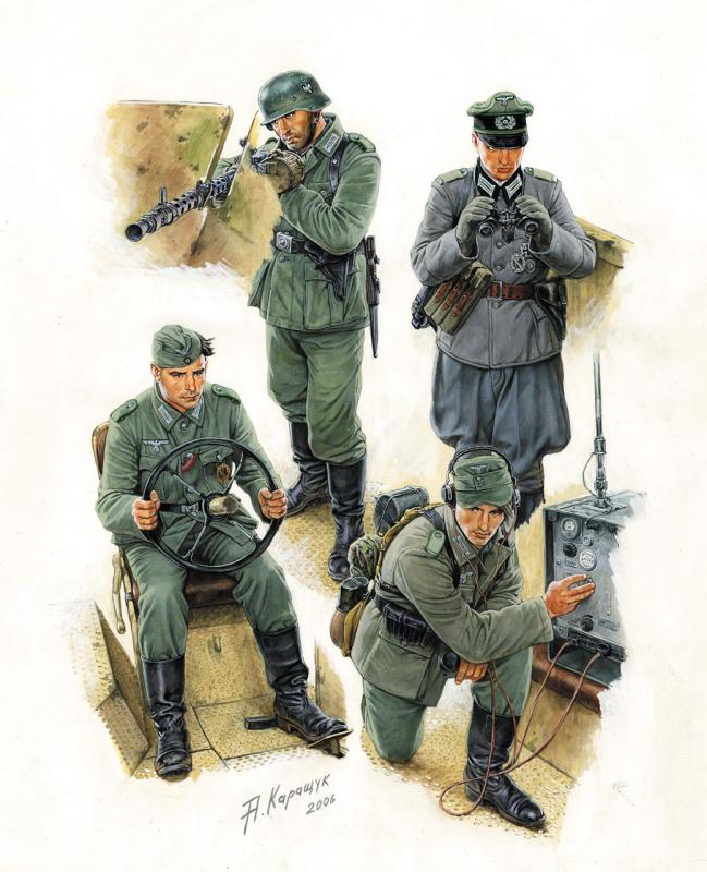 German Halftrack Crew von Zvezda