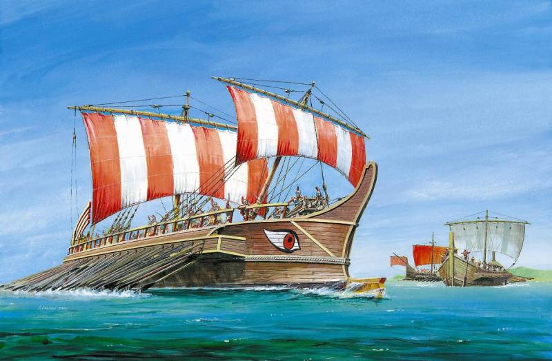 Griechische Trireme von Zvezda