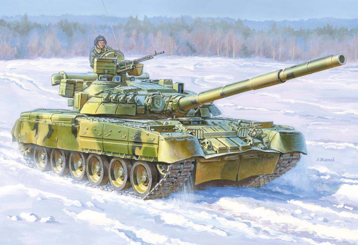 Russian main battle tank T-80UD WA von Zvezda