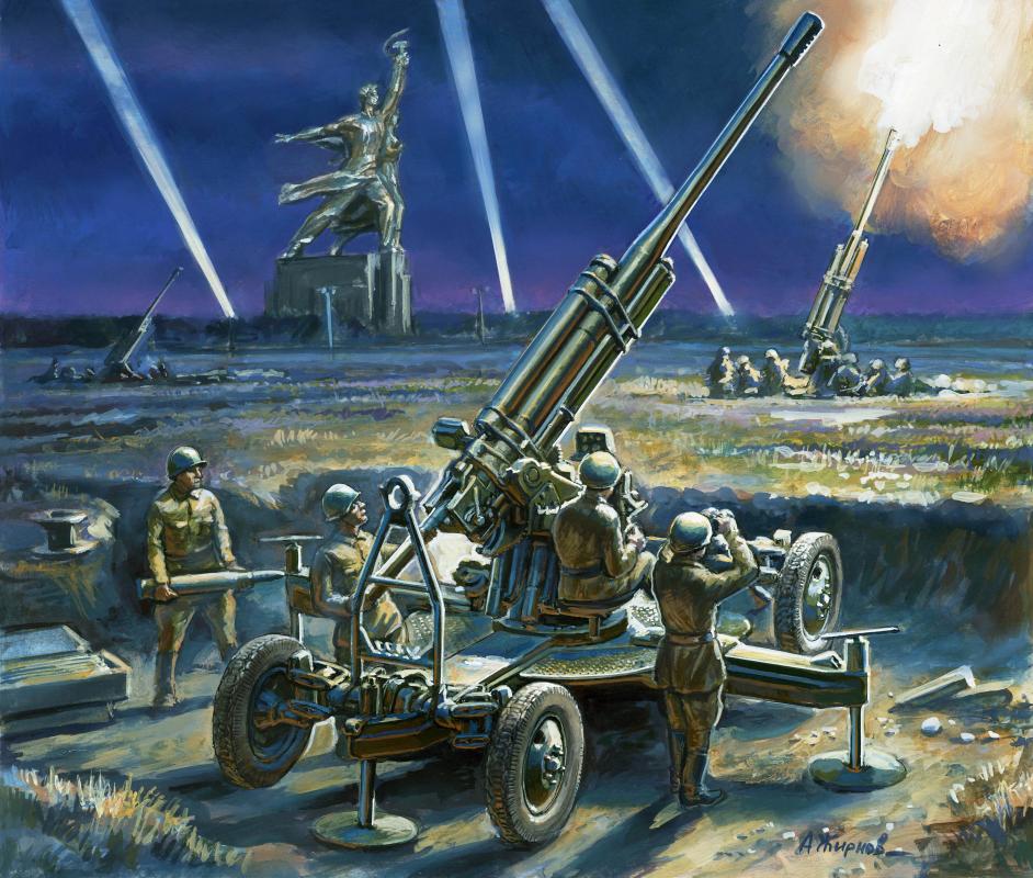 Soviet 85 mm Anti-Aircraft-Gun von Zvezda