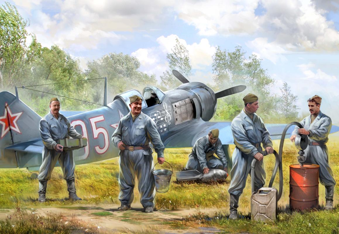 Soviet airforce ground crew von Zvezda