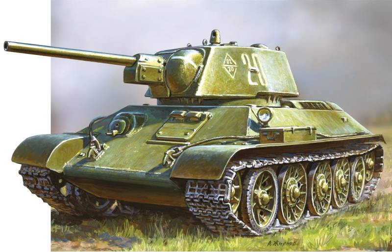 WWII Rus. KPz T34/76 Snap-Fit von Zvezda