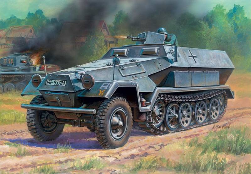 WWII Wargame AddOn Sd.Kfz.251/1B von Zvezda