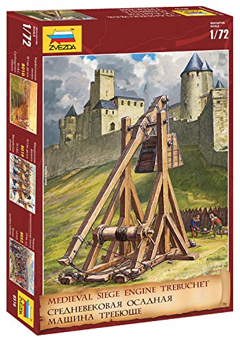 ZVEZDA 1:72 Medieval Trebuchet, Modellbausatz,Plastikbausatz, Bausatz zum Zusammenbauen, detaillierte Nachbildung, 500788516 von Zvezda